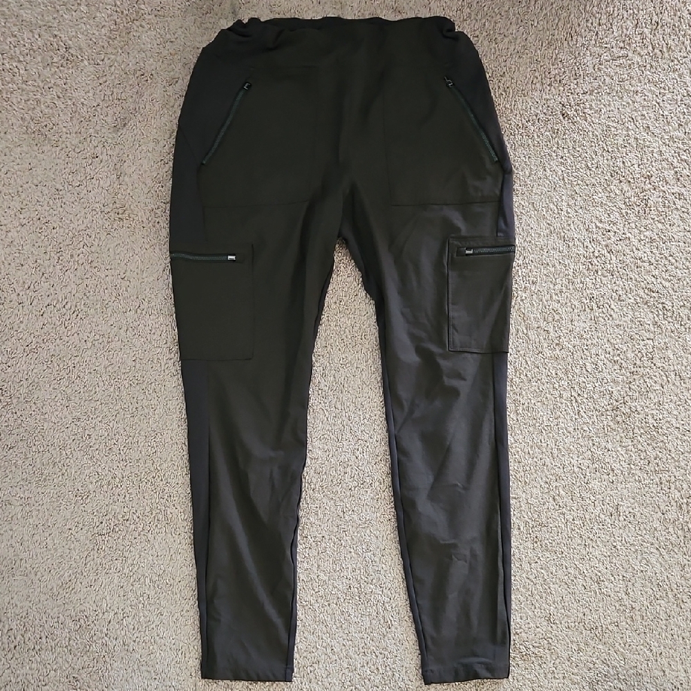 Athleta Leggings with Pockets (Dirty Dark Green)